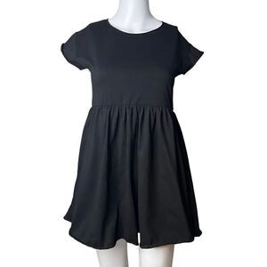 Abound Short Sleeve Mini Dress Black Size XS